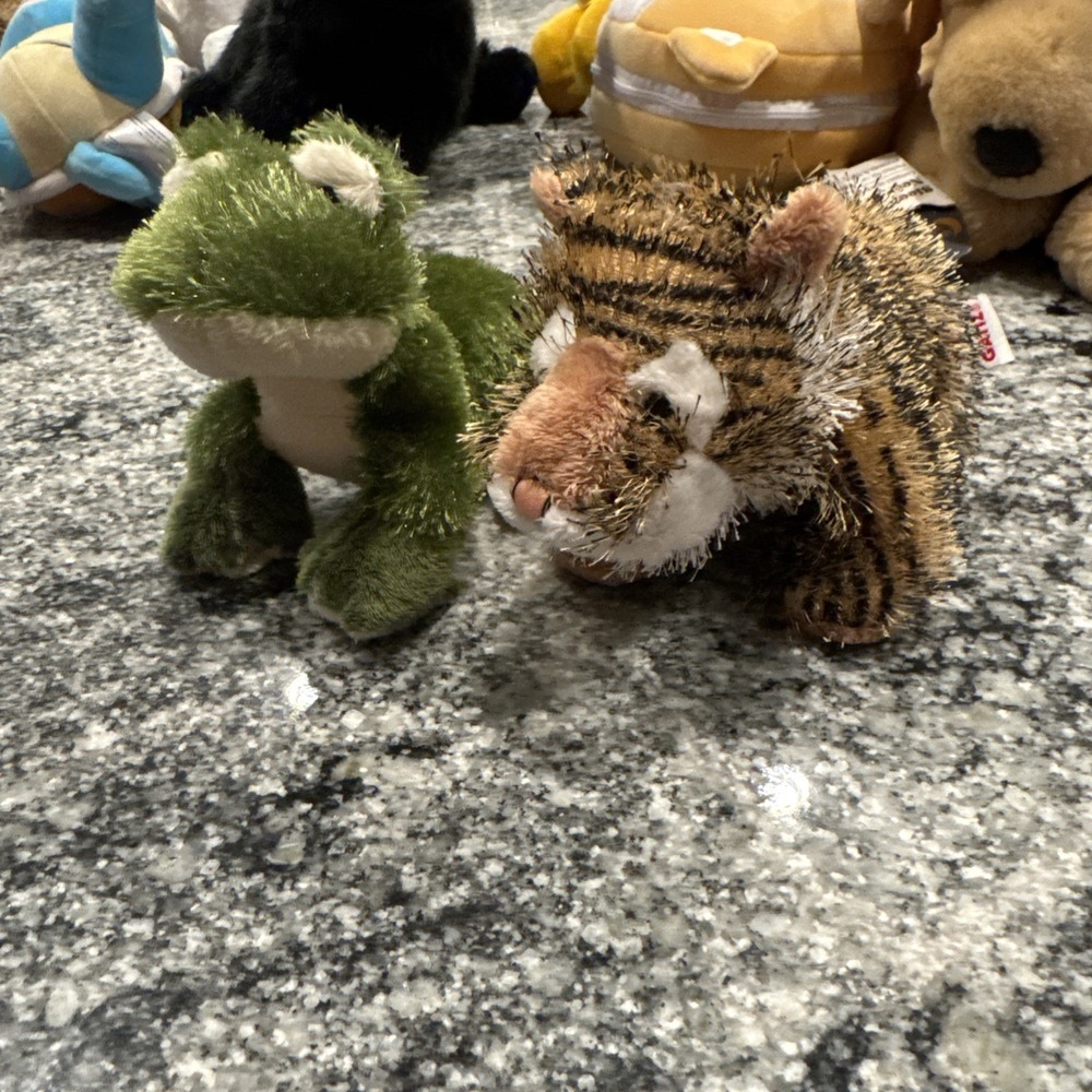 Webkinz Ganz Tiger 6" Frog 6"‎ Plush Fuzzy Great Shape
